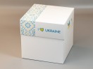 Коробка подарункова "УКРАЇНА", 16х16х16 см